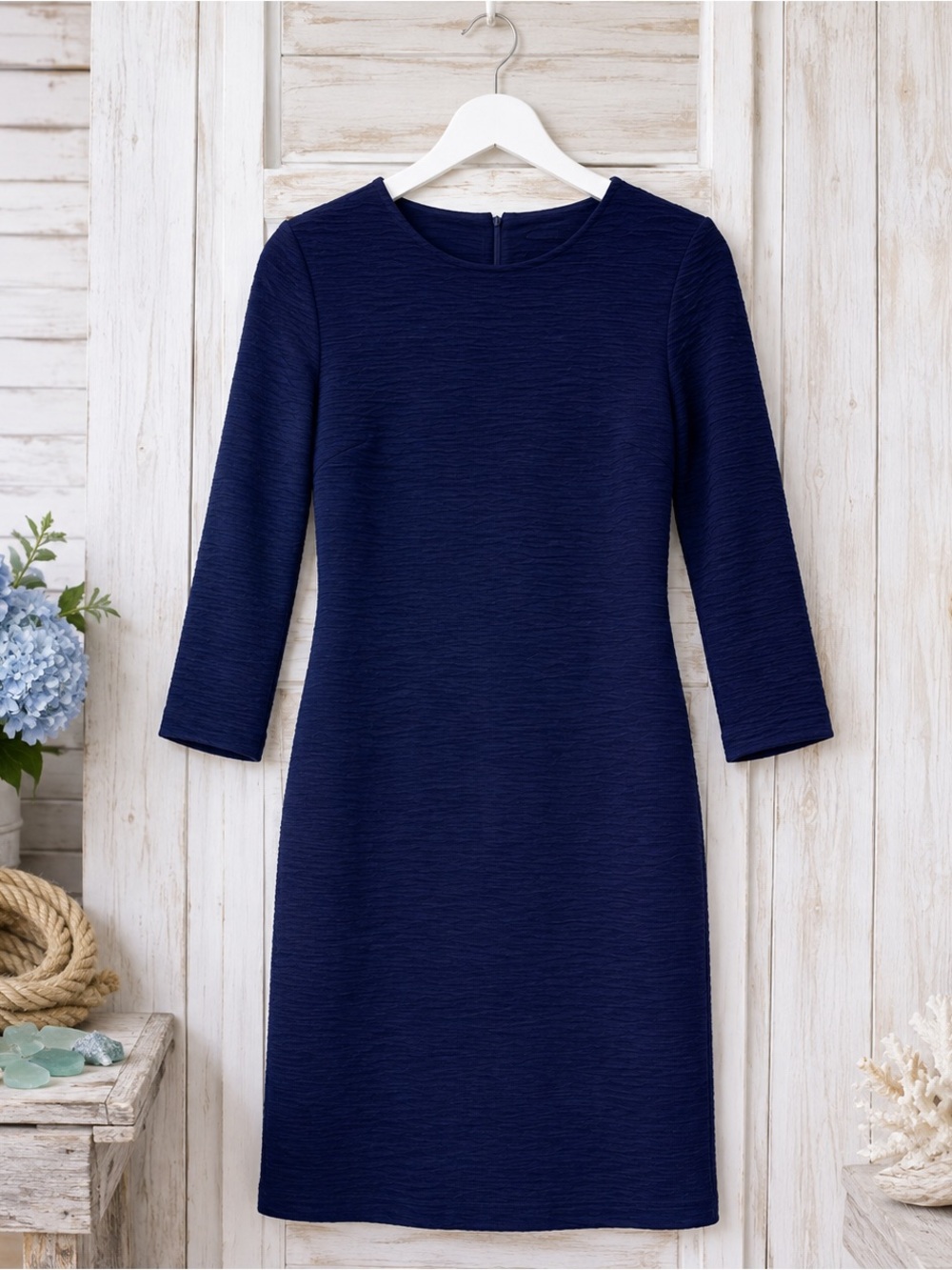 J.McLaughlin Sophia Navy Jacquard Dress XS NWT